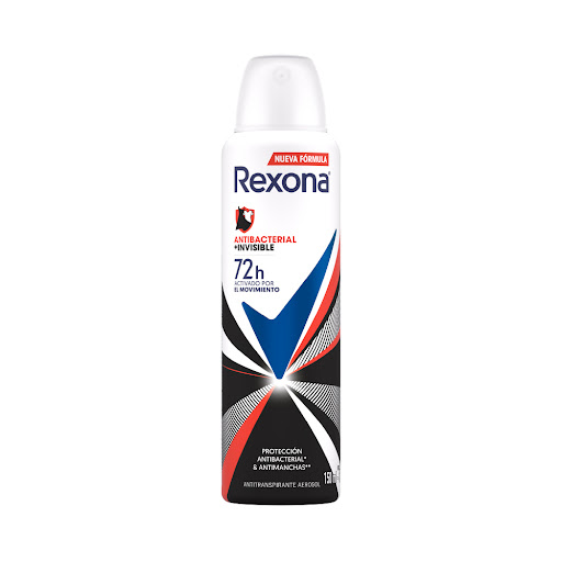 DESODORANTE REXONA ANTIBACTERIAL INVISIBLE AEROSOL 150ML